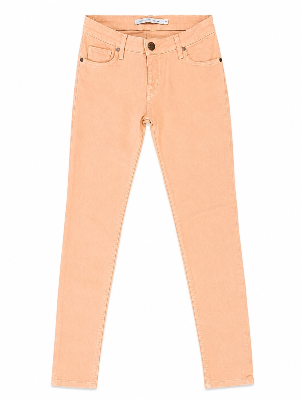 Victoria Beckham Peach Skinny Jeans for Women Size 24 Low Rise Designer Denim - Picture 2 of 6
